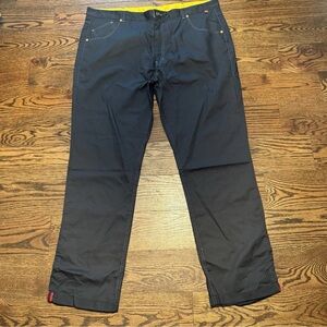 Timeless Elements McDonalds Black Cuffed Employee Uniform Pants Men's 42 X 32